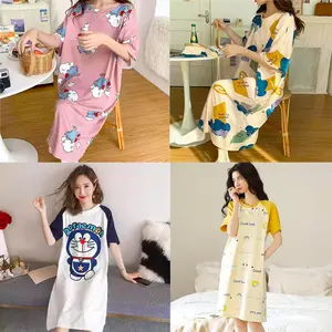 Daster Baju Tidur Wanita Motif Lucu Soft Korea