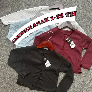 CARDIGAN ANAK 1 SAMPAI 13 TAHUN Nyaman Fleksibel Cocok untuk Aktivitas Sehari-hari Usia 1 hingga 13 Tahun