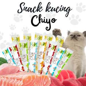 CHIYO Makanan Kucing Basah/ Wetfood Cemilan Stik/ Pet Strip Kucing