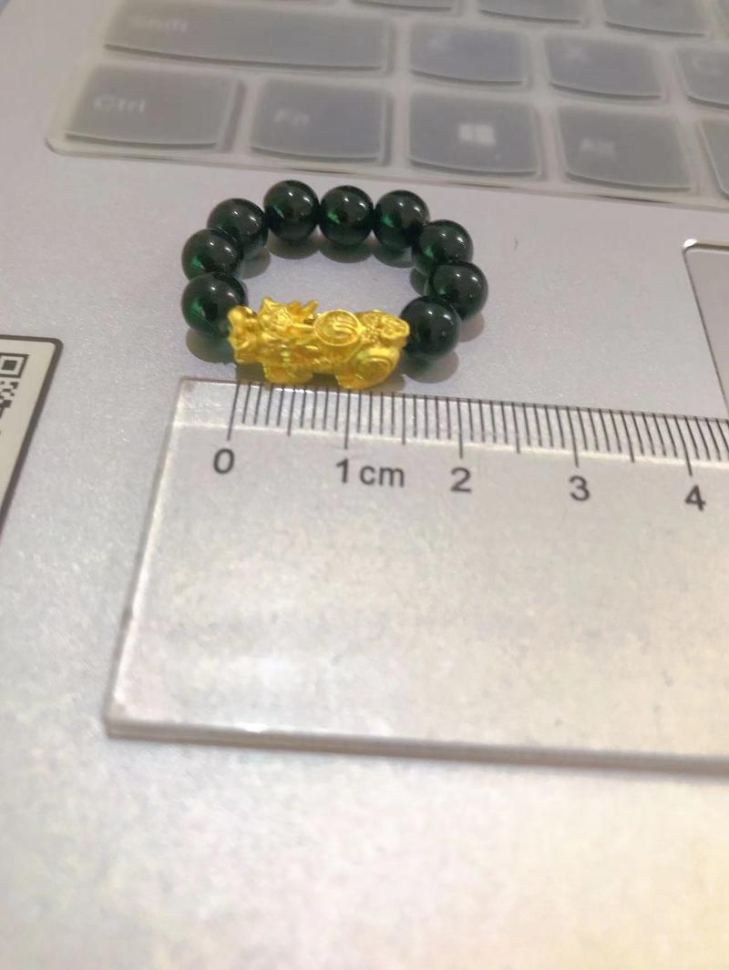 Product Introduction of little fu lucky fengshui pixiu female and male ring with gold plated 4