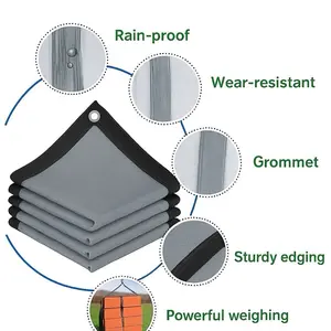 [95%] Jaring Pelindung Sinar Matahari Abu abu  -Auto - UV Include Clipnet Anti UV, Taman,Pantai atau Ruangan