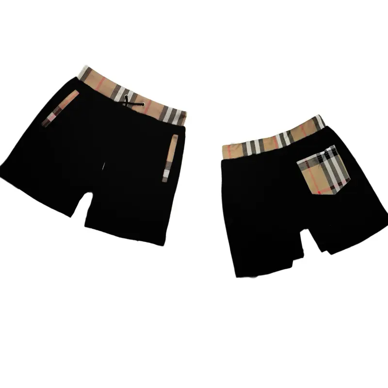 Quần short đùi Be Bê rờ trên gối  - Chất Liệu Nỉ Cua - Phối túi cạp kẻ quan 1