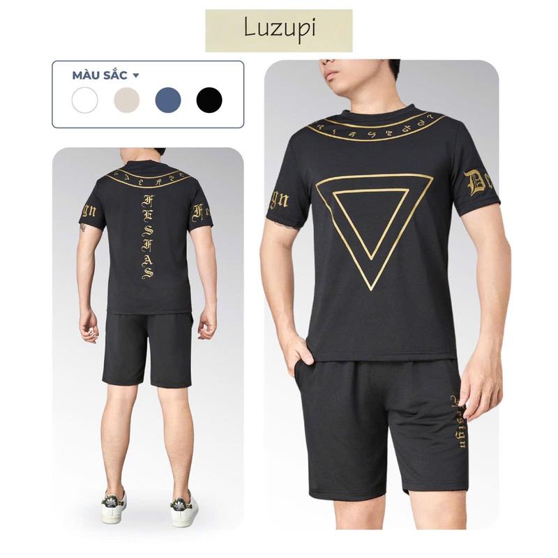 Luzupi Bộ Đồ Thun Nam TM03 Thoáng Mát Thể Thao Cổ Tròn Quần Form Chuẩn Màu Trung Tính Phù Hợp Nhiều Độ Tuổi Chất Liệu Mềm Mát Co Giãn Nhẹ Kiểu Dáng Đa Năng Phù Hợp Nhiều Phong Cách 