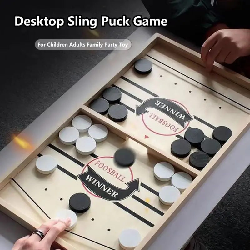 Board Game Sling Puck Mainan Sling Puck Game Board Fast Slingpuck Bouncing Board Game 5