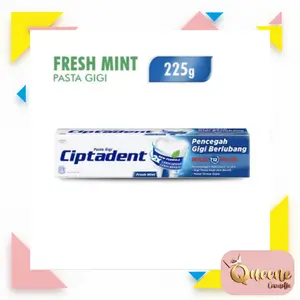 Ciptadent Pasta Gigi Maxi 12 Fresh Mint Tube Plus Jumbo 225gr Pencegah Gigi Berlubang dengan EnameLock Micro Active Foam Xylitol IPMP