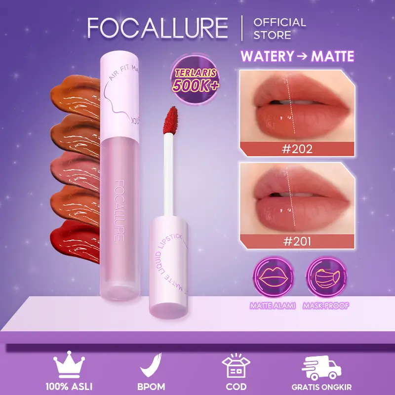 [Official] FOCALLURE #SwitchMode Matte Lip Tint Super Long-Lasting Lipstick