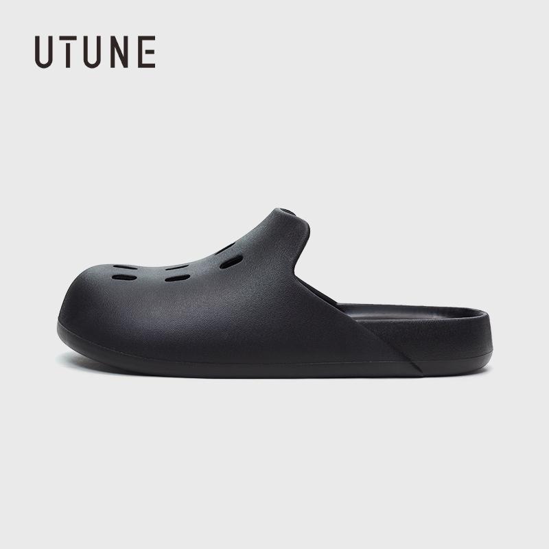  UTUNE Dép Lê Nữ Sử Dụng Trong Nhà Và Ngoài Trời Thích Hợp Cho Gia Đình Mùa Hè Và Bãi Biển Dép Đi Thoải Mái Cho Nữ Chống Trượt Giày Sục Đế Xuồng 