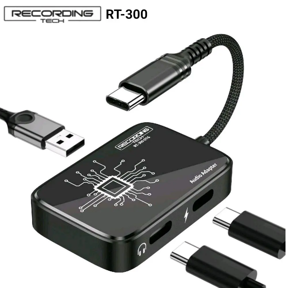 Recording Tech RT300 OTG 3in1 Type C USB A Charger RT-300 Original