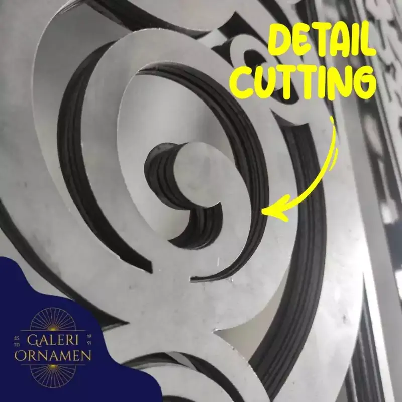 Plat Laser Cutting Ornamen Pagar 80 X 120 cm Ready Stock Tebal 1.2 mm, 1.5 mm, 2.0 mm 1