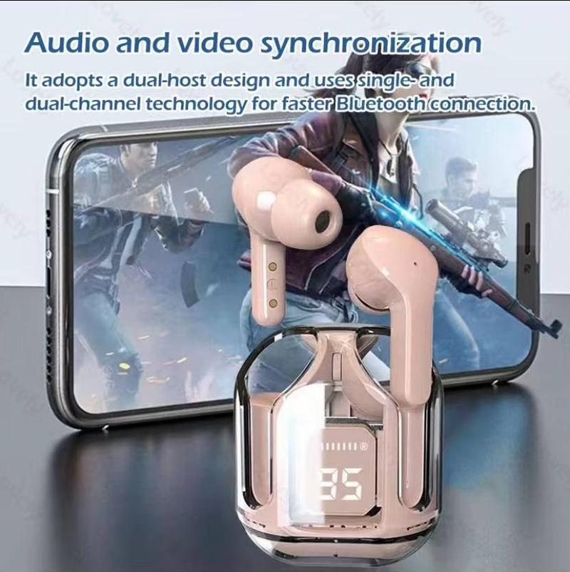 Product Introduction of (COD)Air31 HeadsetBluetooth TWS Wwirelles LED MenampilkanSuara HiFi Yang Transparan Stereo BassSpeaker Mini Henset Warna Morandi Earphoneaptop Ponsel Komputer Headphone KomputerWireless Microphone air 31 Handset tw 31earbuds w Handsfree Merah 27