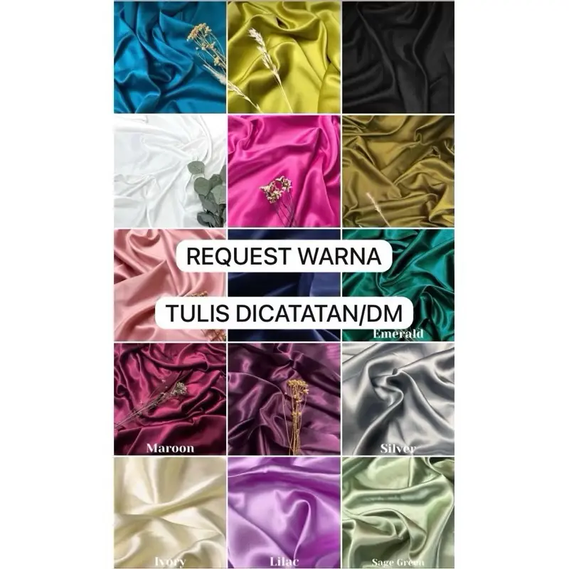 REQUEST WARNA (Tulis dicatatan/DM)