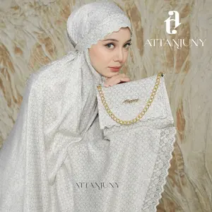 ATTANJUNY - Mukena Dewasa Santorini Silk 3in1 Renda Mewah Kaysha Series