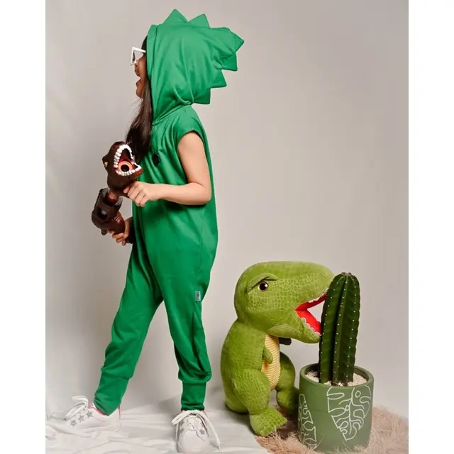 Romper dino emerald - baju dinosaurus anak - baju bayi- romper -jumpsuit- kostum dinosaurus anak bayi - kostum bayi binatang -kostum anak 2