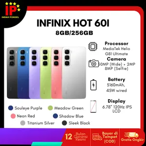 Infinix Hot 60i 8GB/256GB Garansi Resmi Nasional