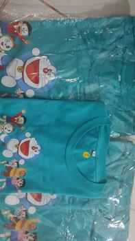 Product Review of Kaos Cewek Cowok Keluarga Ayah Anak Ibu Emon Collection Bahan Katun Lengan Pendek combed baju T-shirt Dewasa Merah Top Wanita Panjang Distro from R**h 0