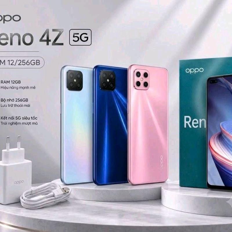 Có Volte_ 14DC .2ND HAND. OPPO RENO4 Z RAM12/256gb ! Chạy 5G có hộp chạm mượt mà.