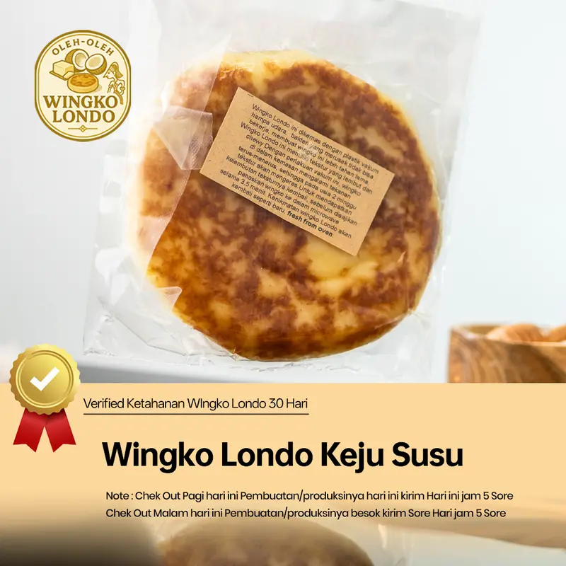 Wingko Tjap Londo Rasa Keju Susu Kue Jajanan Basah Khas Kediri 3