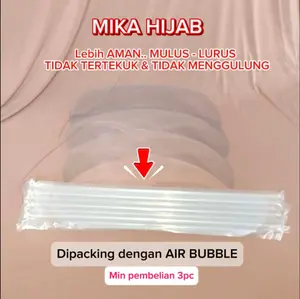 Princess Nonnetedy - Mika dan Busa Hijab / Topi Dalaman Kerudung - Mika Rias Pengantin / Pesta / Kondangan Instan Tirus Cantik untuk Wanita Muslim - Anti Letoy No Melenoy - Bisa Request Variasi Bahan dan Ukuran
