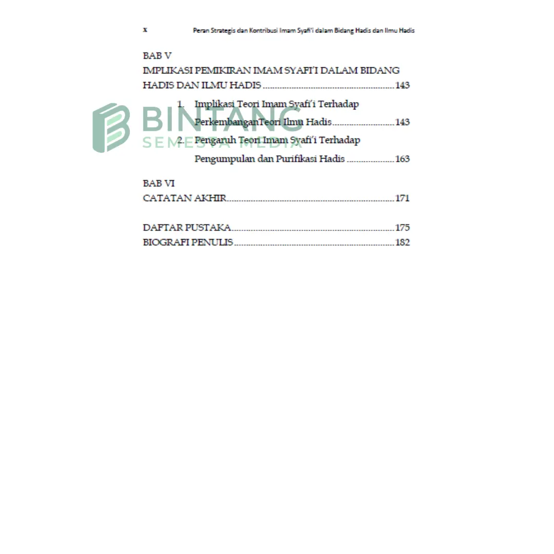 Peran Strategis dan Kontribusi Imam Syafi'i dalam Bidang Hadis dan Ilmu Hadis - M. Ikhsanudin, S.Ag., M.S.I.