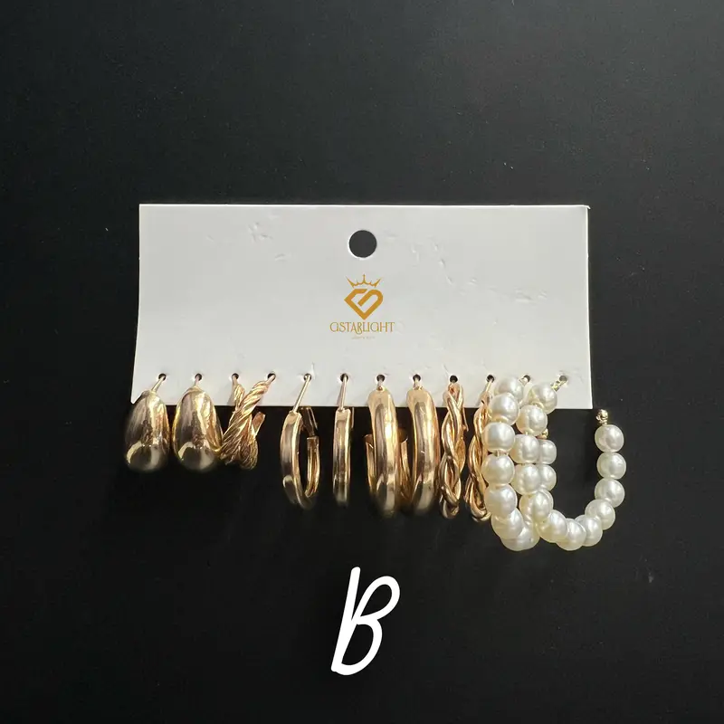 Set Anting Hijab special ramadhan lebaran  Exclusive Earrings Set Anting Tusuk Gold Unik untuk Hijab dan Non Hijab AAS0002 2
