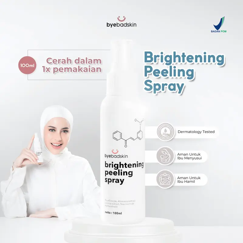 Byebadskin Brightening Peeling Spray with Alpha-Arbutin & Licorice Extract 100ml 1