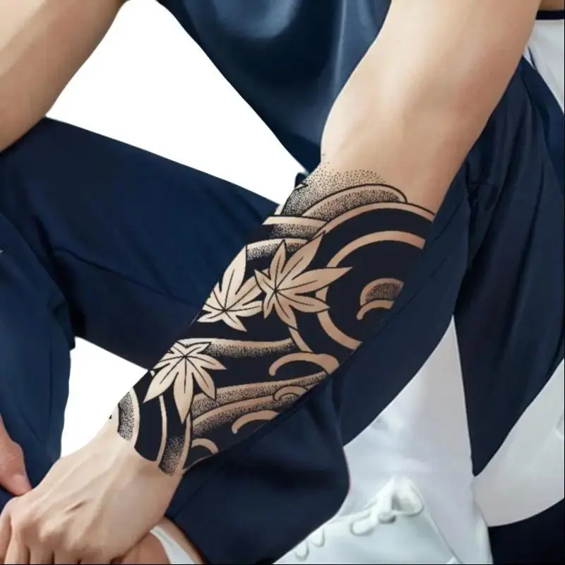Stiker Tato Semi Permanen / Tato Lengan Riasan Tubuh Cocok di Pakai di Lengan Dada