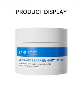 LANLATER Gel Pelembap Penghalang Seramida 5X untuk Kulit Sensitif dengan Ceramide Pro-Vitamin B5 & Asid Hyaluronic Moisturizers
