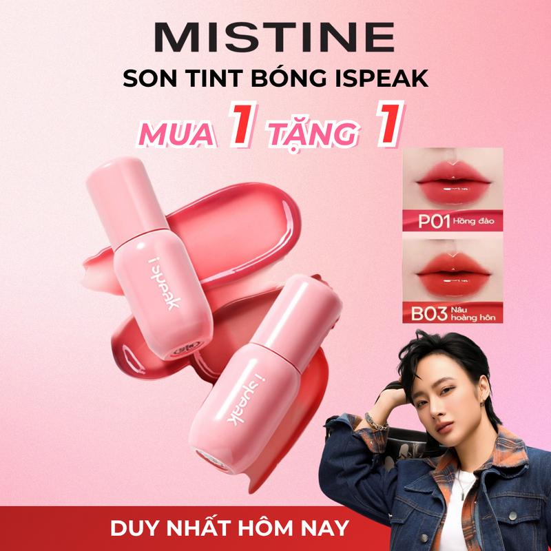 [Angela Phương Trinh] MUA 1 NHẬN 2 | Combo 2 Son tint bóng dạng lỏng Ispeak tô điểm cho sắc môi tươi tắn 3.5g
