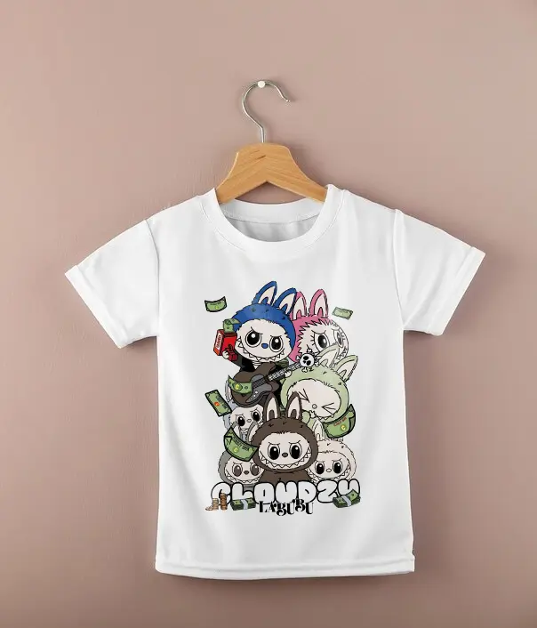 Setelan Anak Labubu untuk Usia 1-10 Tahun - Baju Anak Perempuan dan Laki-laki - Fashion Anak-Anak Katun Parsel 2