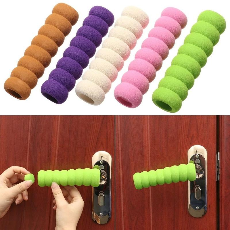 Product Introduction of 1/5PCs multi-color soft foam elastic door handle cover/round Eva door knob foam cover furniture protector/anti-collision door stopper for home decor 16