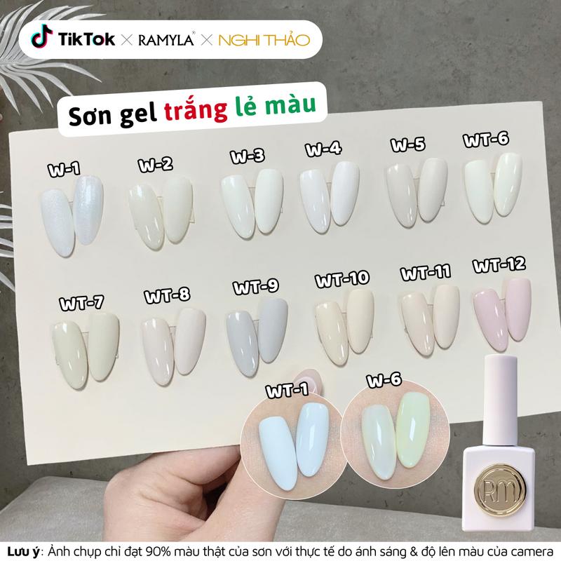  Sơn gel trắng sữa RAMYLA làm nail 