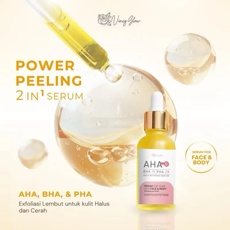Infus Whitening Booster untuk Memutihkan Wajah dan Tubuh Serum Peeling Exfoliasi