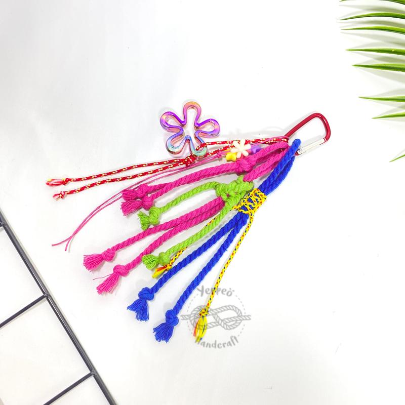 BAG CHARM FAIRY Macrame Keychain Carabiner Tali Tas Aksesoris 6