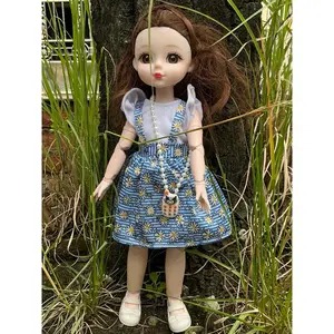 Pakaian Boneka BJD 30cm Setelan Lengkap Bahan Katun