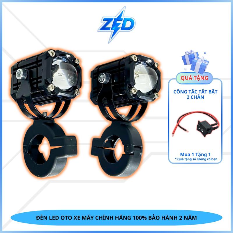 Đèn LED Trợ Sáng Bi Cầu W2 ZEDLIGHT - 27W 9 80V Điện Bình 4 Chế Độ, Auto Passing, Chống Nước IP68 - Bảo Hành 24 Tháng Phụ Kiện Phụ Tùng ÔTô, Xe Máy