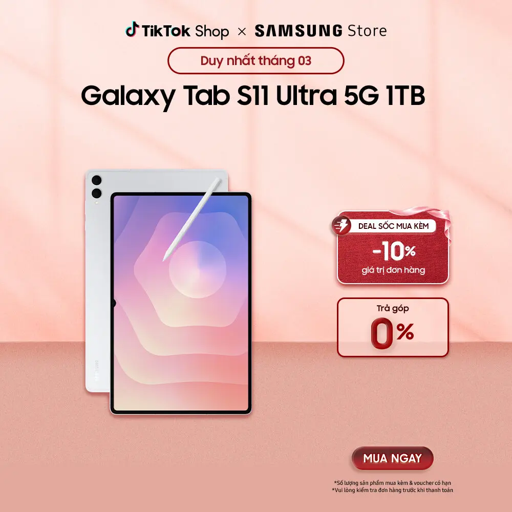 Máy tính bảng Samsung Galaxy Tab S11 Ultra 5G 16GB/1TB