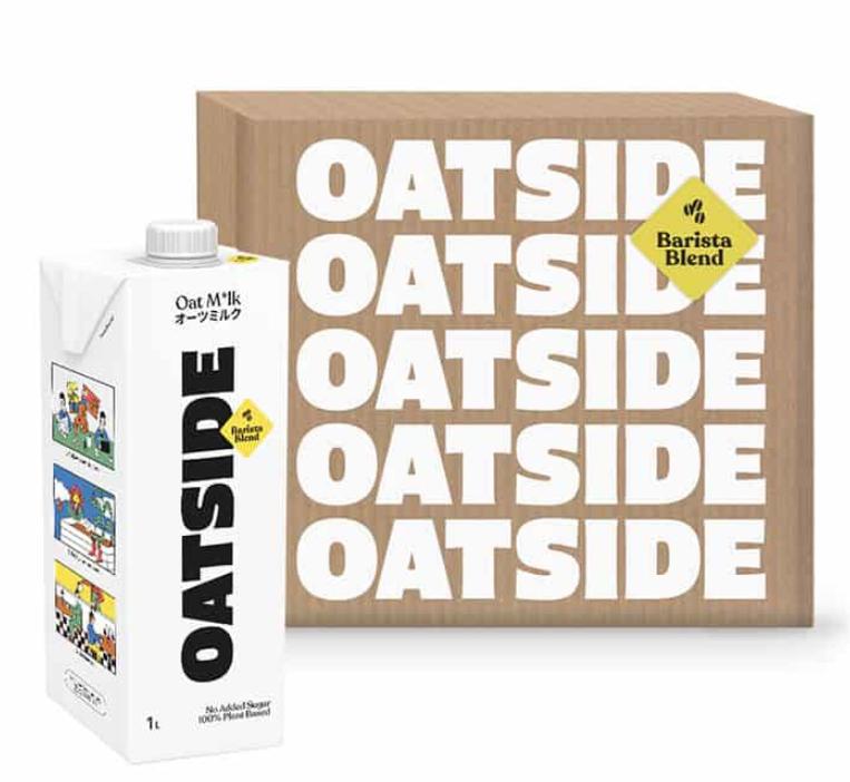 Thùng 6 hộp Sữa yến mạch OATSIDE vị nguyên bản Barista Blend 1L