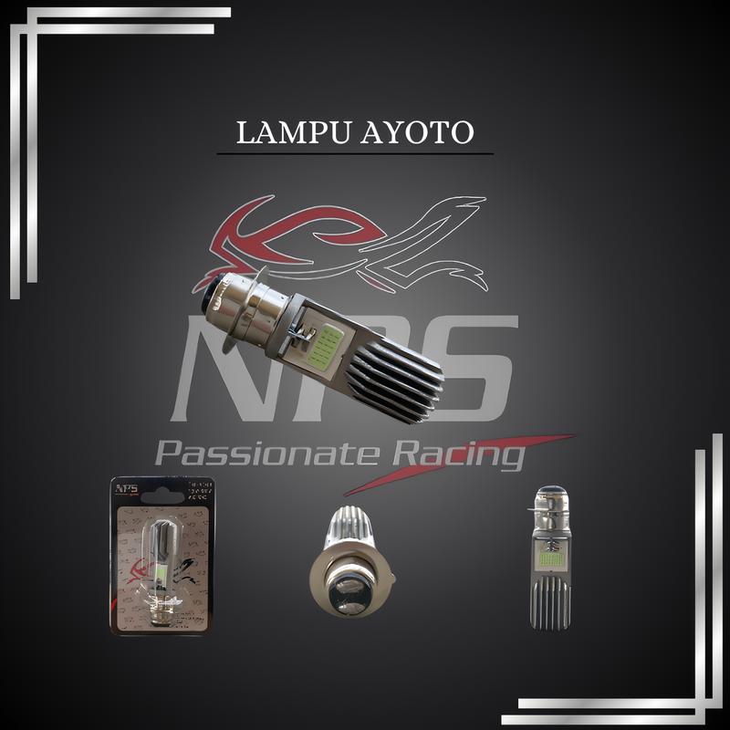 LAMPU LED DEPAN AYOTO TM-1001 AC/DC 12W 80V UNIVERSAL MATIC DAN BEBEK lampu  depan kedip beat deluxe 0
