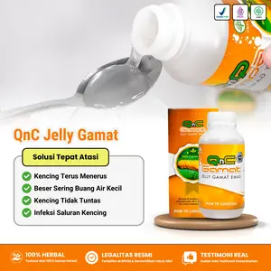 QnC Gamat - Obat Kencing Terus Menerus, Beser Sering Buang Air Kecil, Anyang Anyangan, Infeksi Saluran Kemih ISK untuk Pria dan Wanita Emas