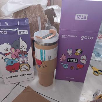Product Review of Goto [COD] K-Joy X BT21 Tumbler Tahan Dingin Panas Botol Tempat Minum Aesthetic 1.2L from k**z 2