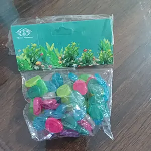 Batu Hias Aquarium Akrilik Glow In The Dark Ornamen Akuarium Karakter & Hewan Laut