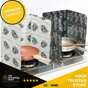 PREMIUM Pelindung Anti Cipratan Minyak Aluminium Foil Plate / Pelindung Panas Kompor Masak Alumunium Foil Anti Panas