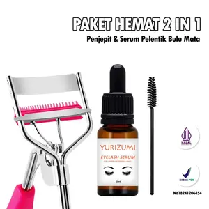 [LEBIH HEMAT] Paket 2 in 1 Serum Penumbuh Bulu Mata Dan Alis + Penjepit Bulu Mata Dengan Sisir Eyelash Melentikkan