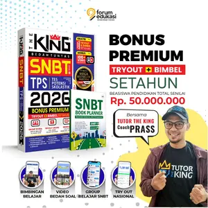 [DAPAT TIGA PCS] BUKU THE KING TPS SNBT 7 SUBTES 2026 (BONUS TRYOUT + BIMBEL SNBT)