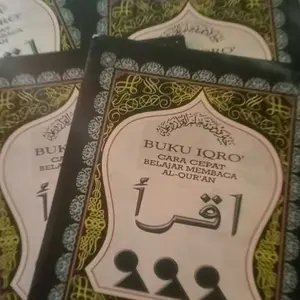 Buku IQRO Besar / IQRO Bandel Besar Jilid 1-6 Cara Cepat Belajar Membaca Al Quran (ORIGINAL)
