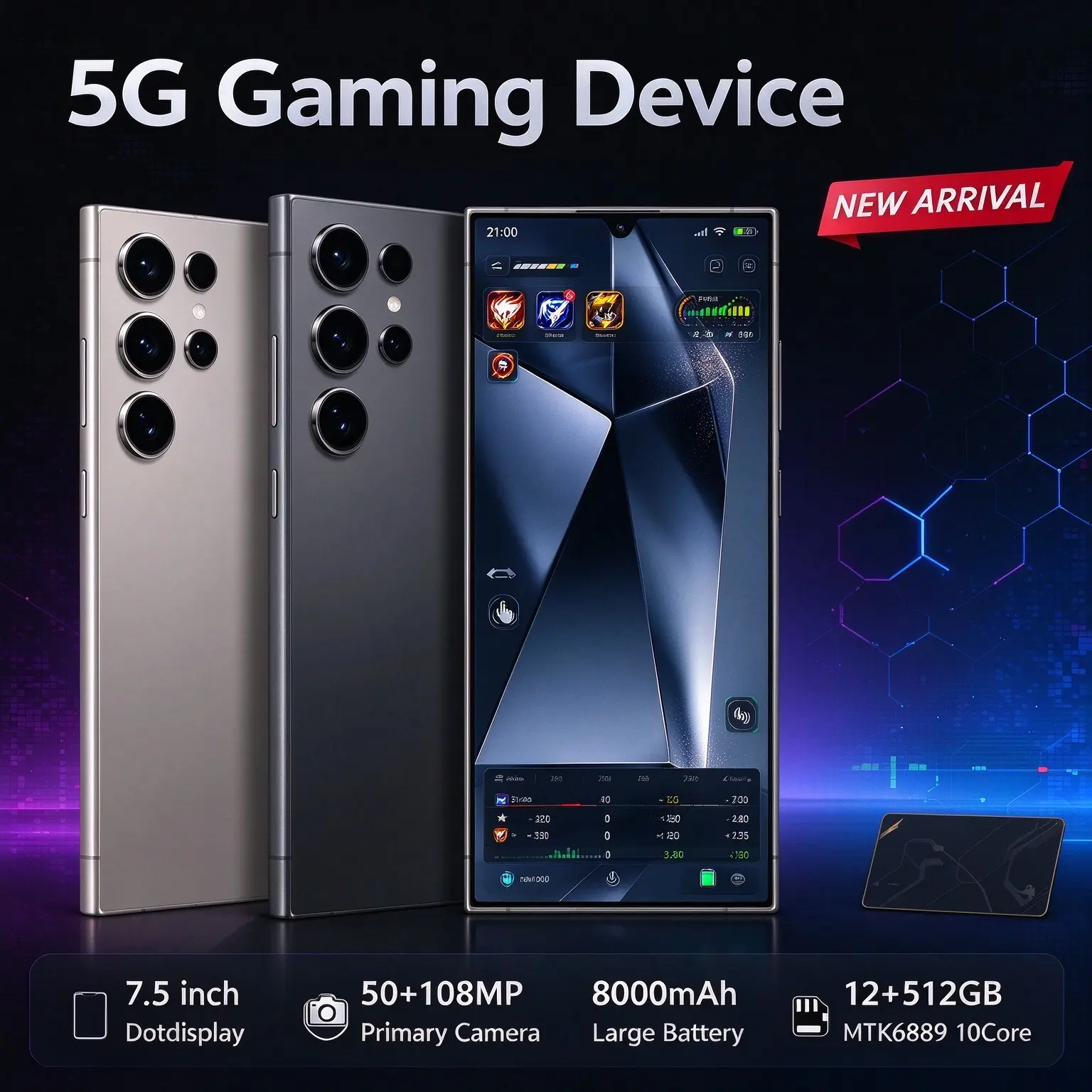 [New Brand] INFINX note 60 8000mAh 25W, 72+108MP OIS 7.5 Inch Flash ...