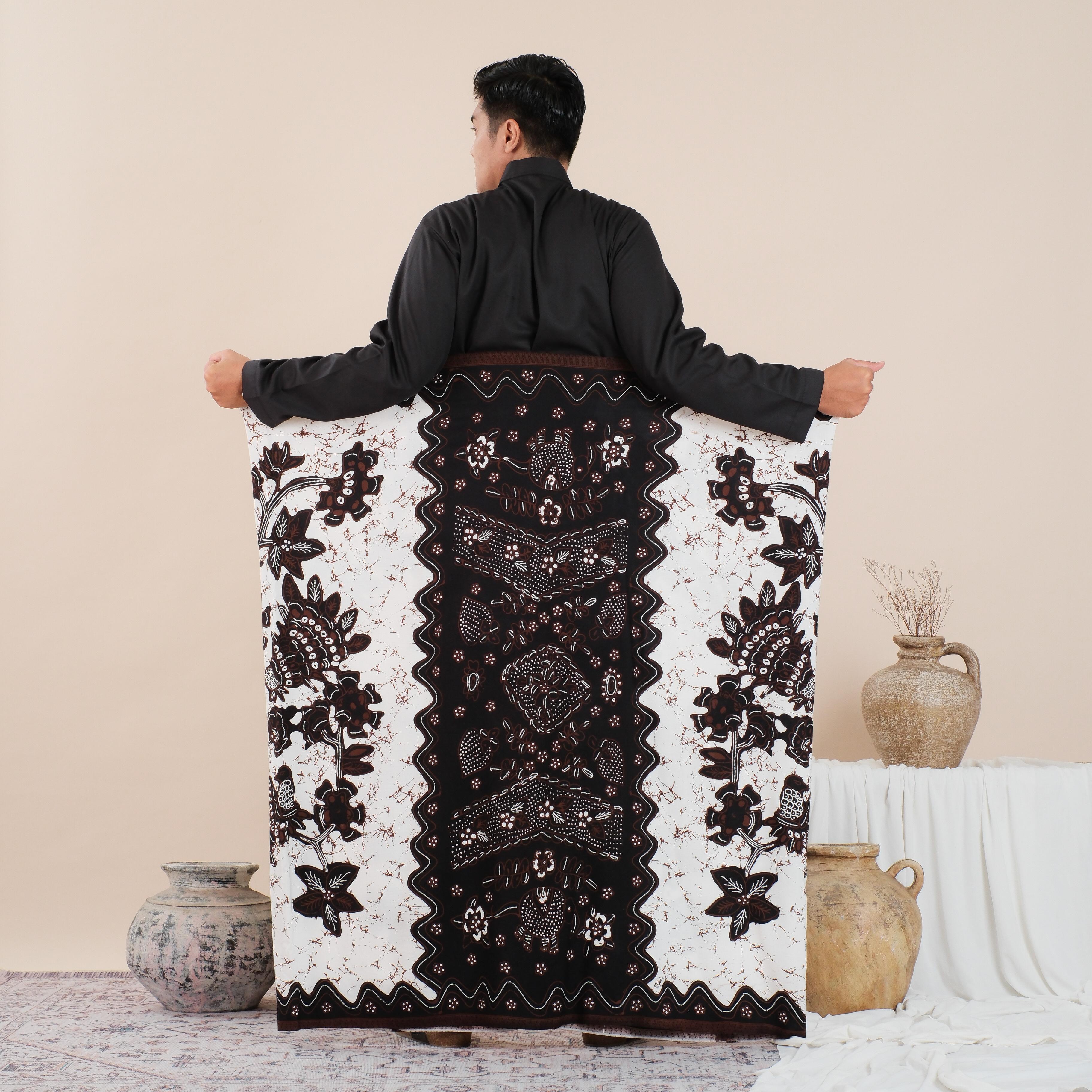 AT-THAR Sarung Batik Bakaran Pria Dewasa Bahan Rayon Halus Adem Sarung Santri Kekinian Terbaru