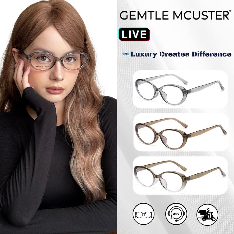  【GEMTLE MCUSTER Kính Đổi Màu Kính Gọng Nữ Thời Trang Kính Râm Chống Nắng UV400 Chất Liệu PC Chất Lượng Cao YT9 27075 