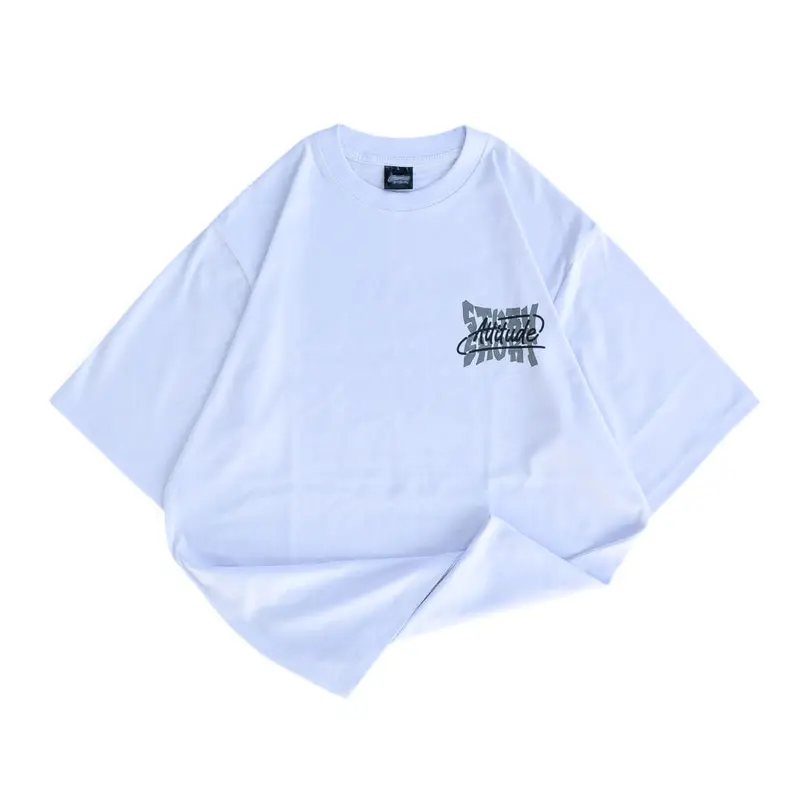 TSHIRT OVERSIZE GRAPHIC LUXURIOUS HITAM  & PUTIH ' ATTITUDE ' [TSO_4679] 5