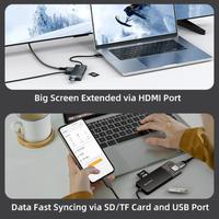 Gambar CABLETIME Multiport USB Hub USB-C USB C USB A 3.0 High Speed w/ Power for Windows Apple Mac Linux CB04B CB05B dari Mall IT Medan Kota Medan 4 Tokopedia